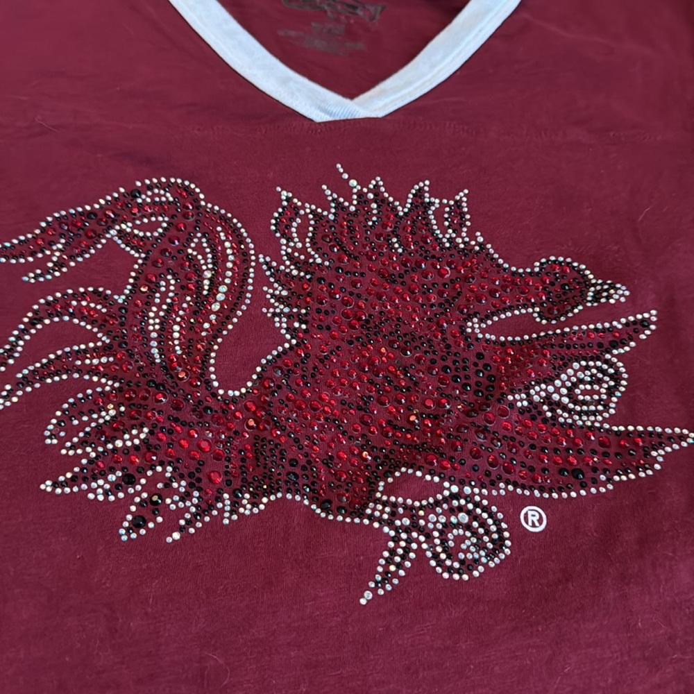 Gamecock Rhinestone Top - Picture 2 of 3